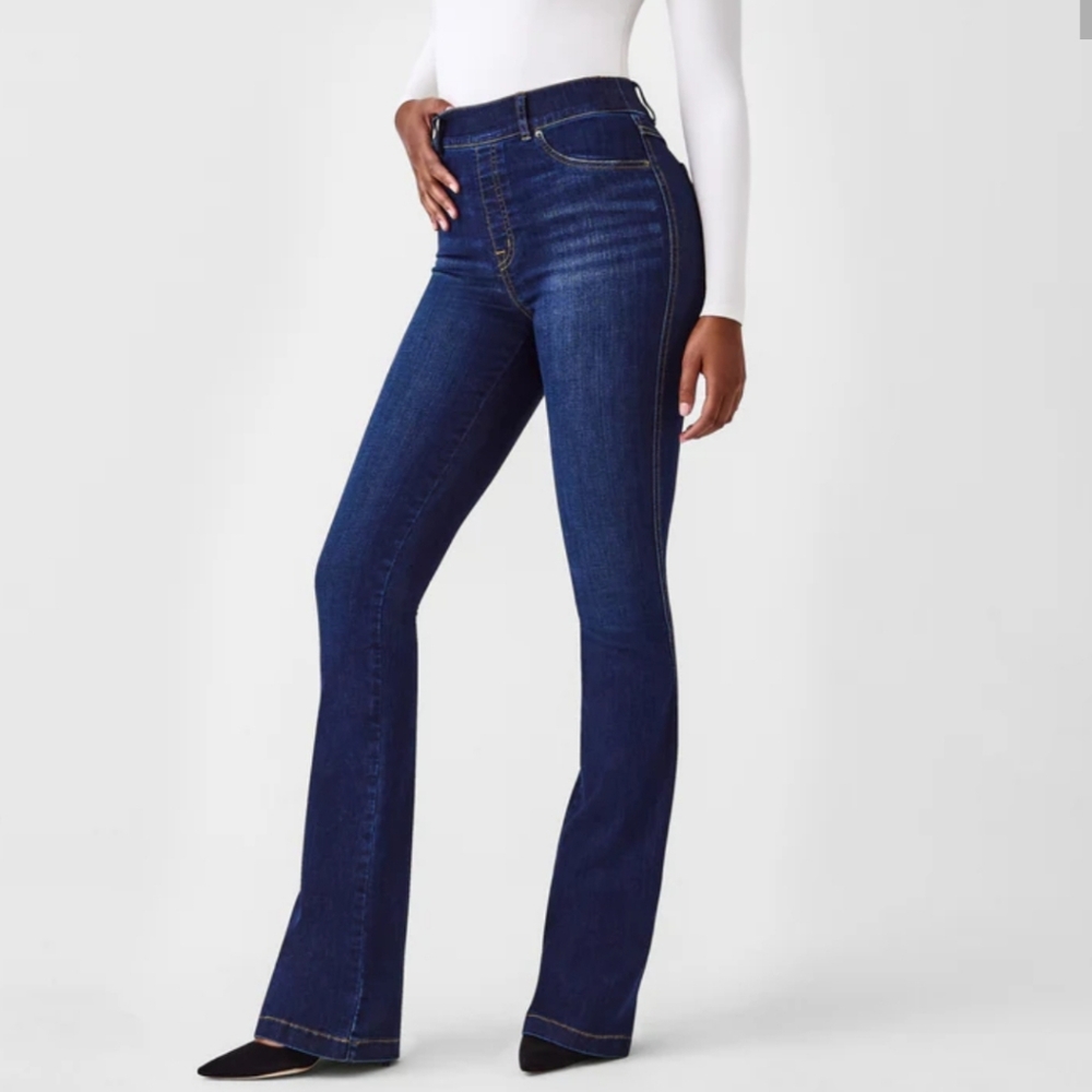 Spanx Flare Jeans, Midnight Shade